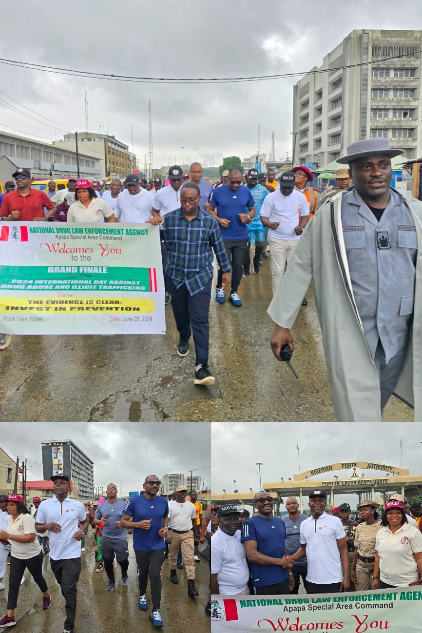 2024 International Day Against Drug Abuse and Illicit Drug Trafficking:&nbsp; Compt Babatunde&nbsp; Joins Other Security Agencies in&nbsp;Walk