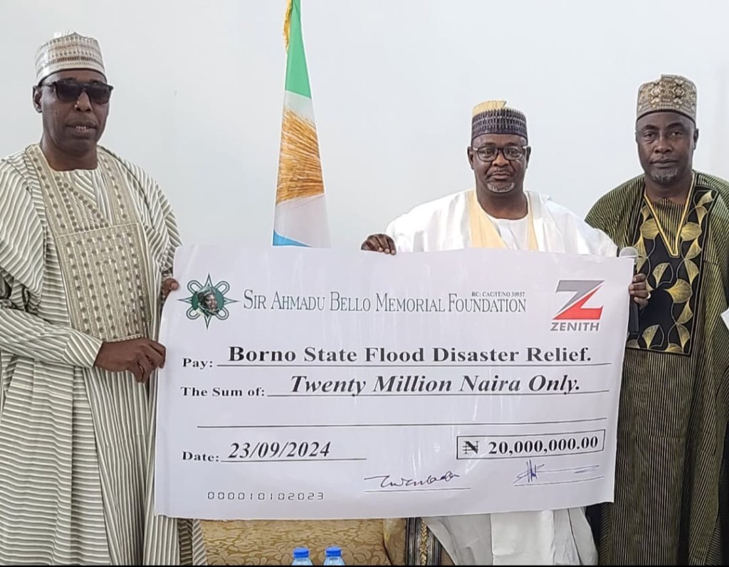 Sir Ahmadu Bello Memorial Foundation Donates N20m To Maiduguri flood&nbsp;Victims&nbsp;