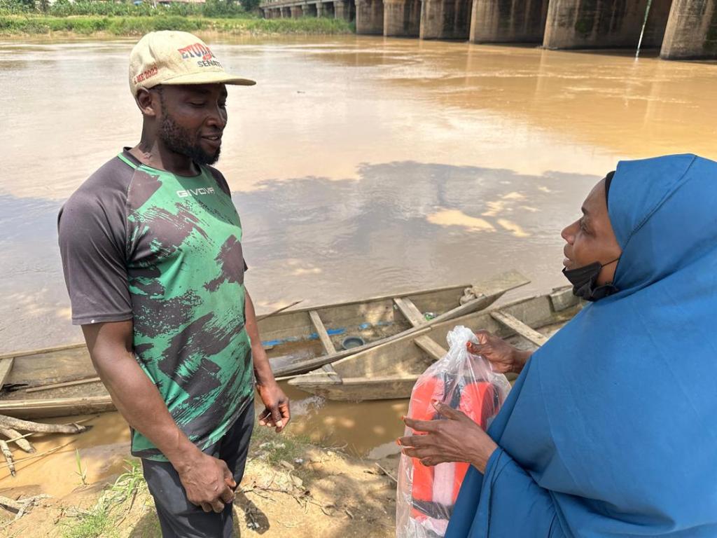 Hajiya Ramatu Tijjani Strengthens Kaduna Flood Response with Life Jacket Donation